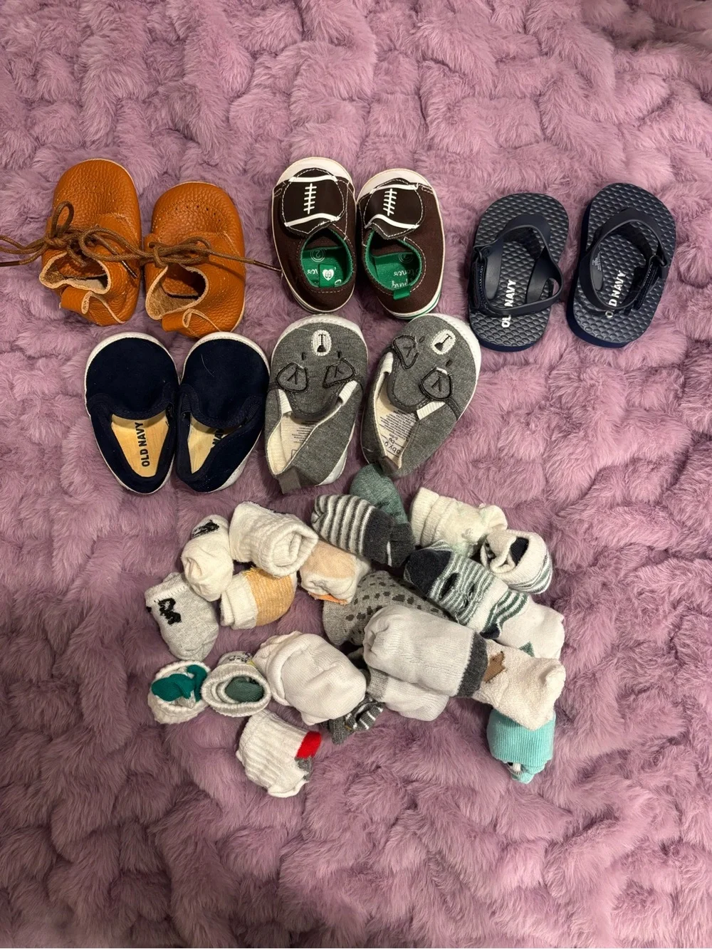 Baby boys shoes and socks - size 1 (6 months)